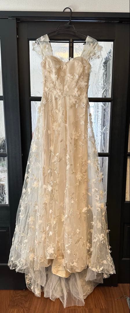 フラワーレース バックVドレス（W245） dressproduction