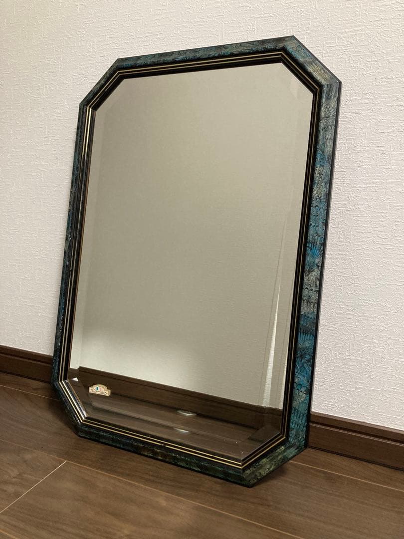 demainドマン 8角形 壁掛け鏡 ウォールミラー イタリア製