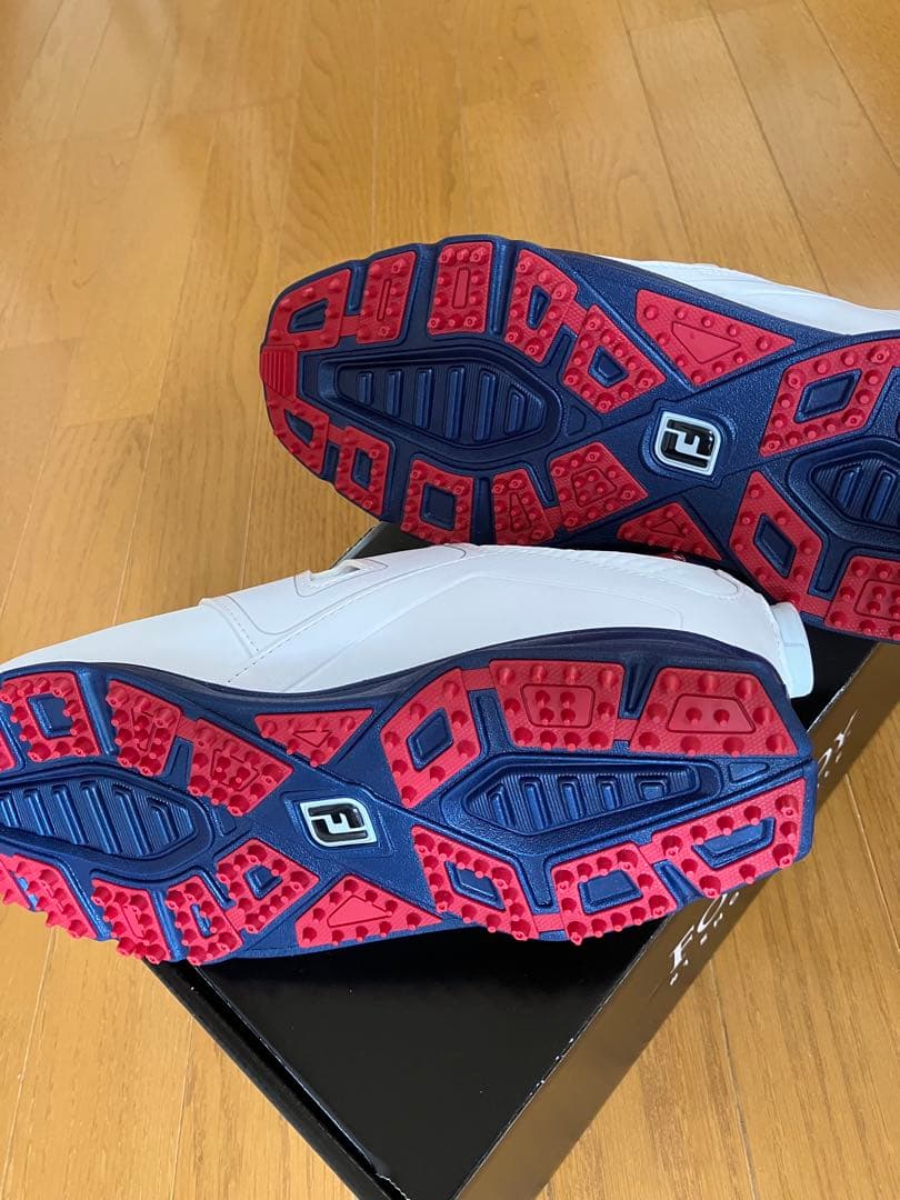 FOOTJOY ゴルフシューズ ホワイト/ネイビー/レッド
