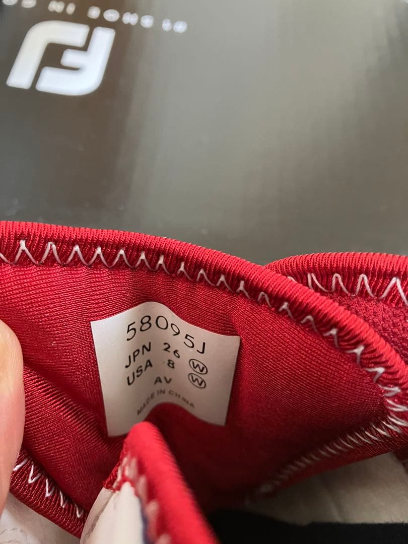 FOOTJOY ゴルフシューズ ホワイト/ネイビー/レッド