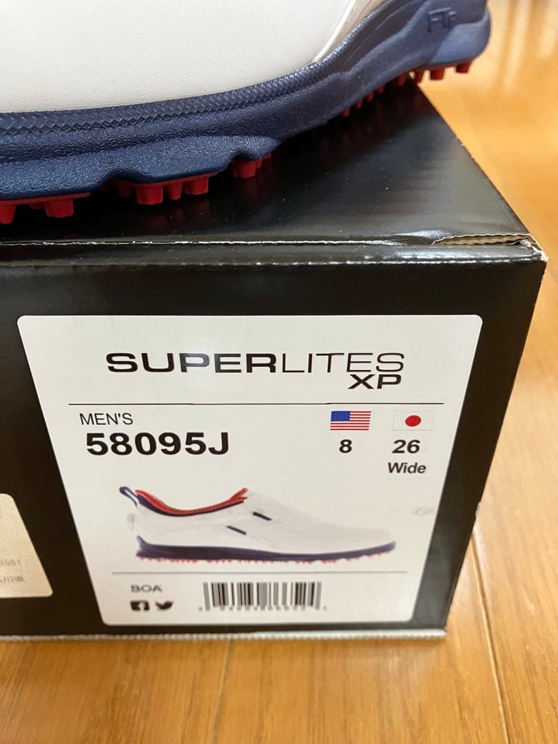 FOOTJOY ゴルフシューズ ホワイト/ネイビー/レッド