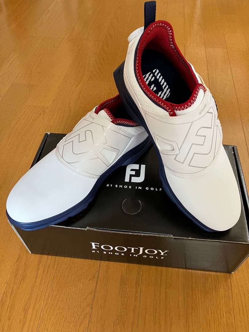 FOOTJOY ゴルフシューズ ホワイト/ネイビー/レッド