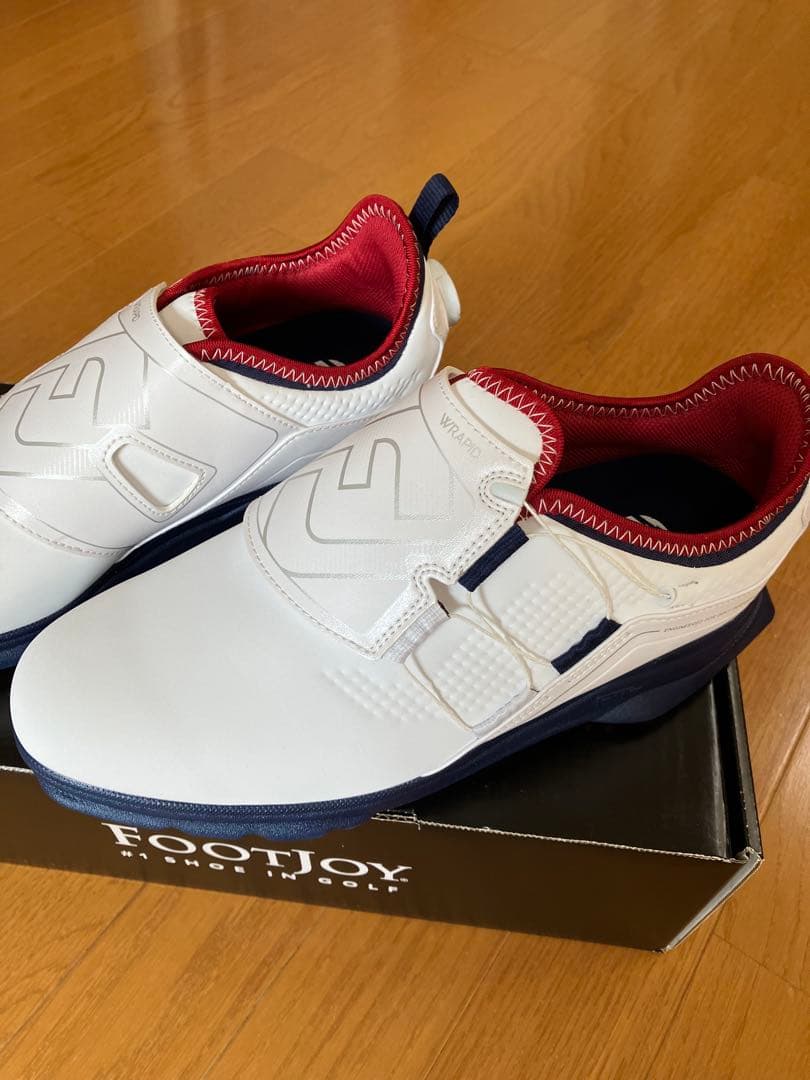 FOOTJOY ゴルフシューズ ホワイト/ネイビー/レッド