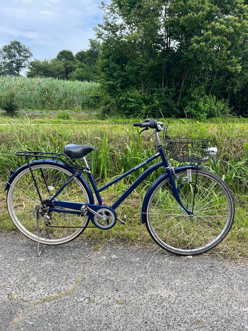 発送不可名古屋市内お届け無料27インチシティサイクル6段変速ママチャリ自転車