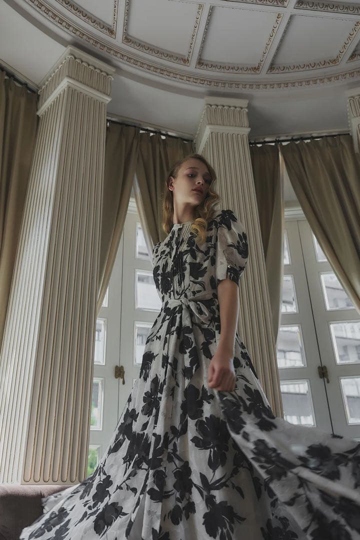 ワンピース Vol.1 Floral Jacquard Dress