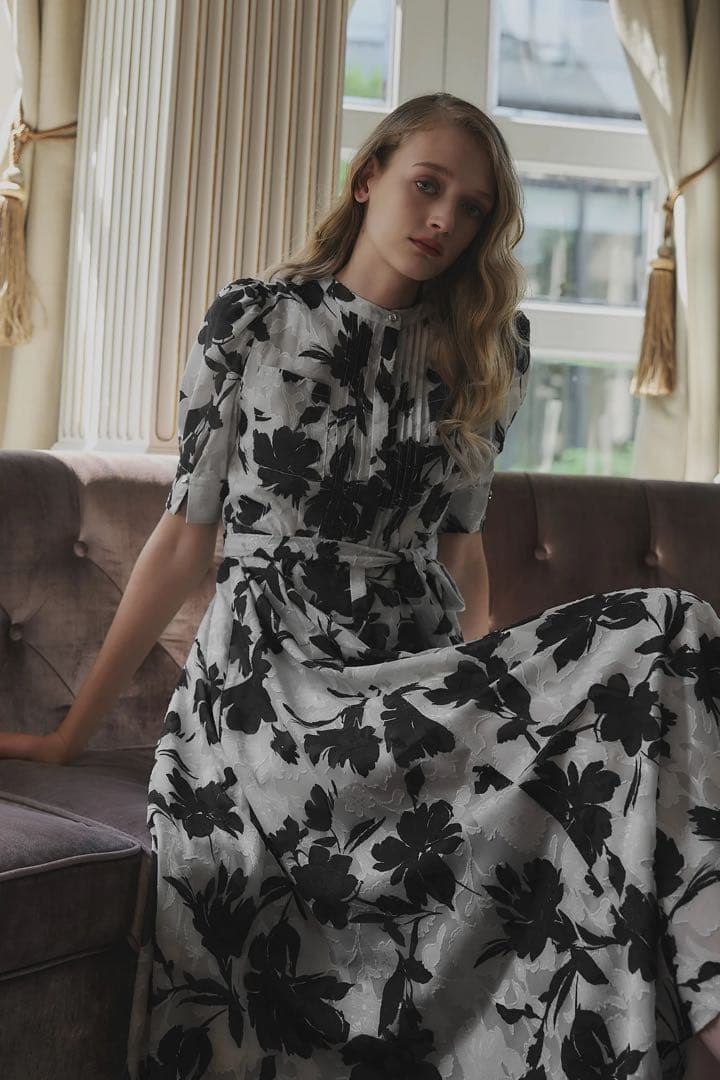ワンピース Vol.1 Floral Jacquard Dress