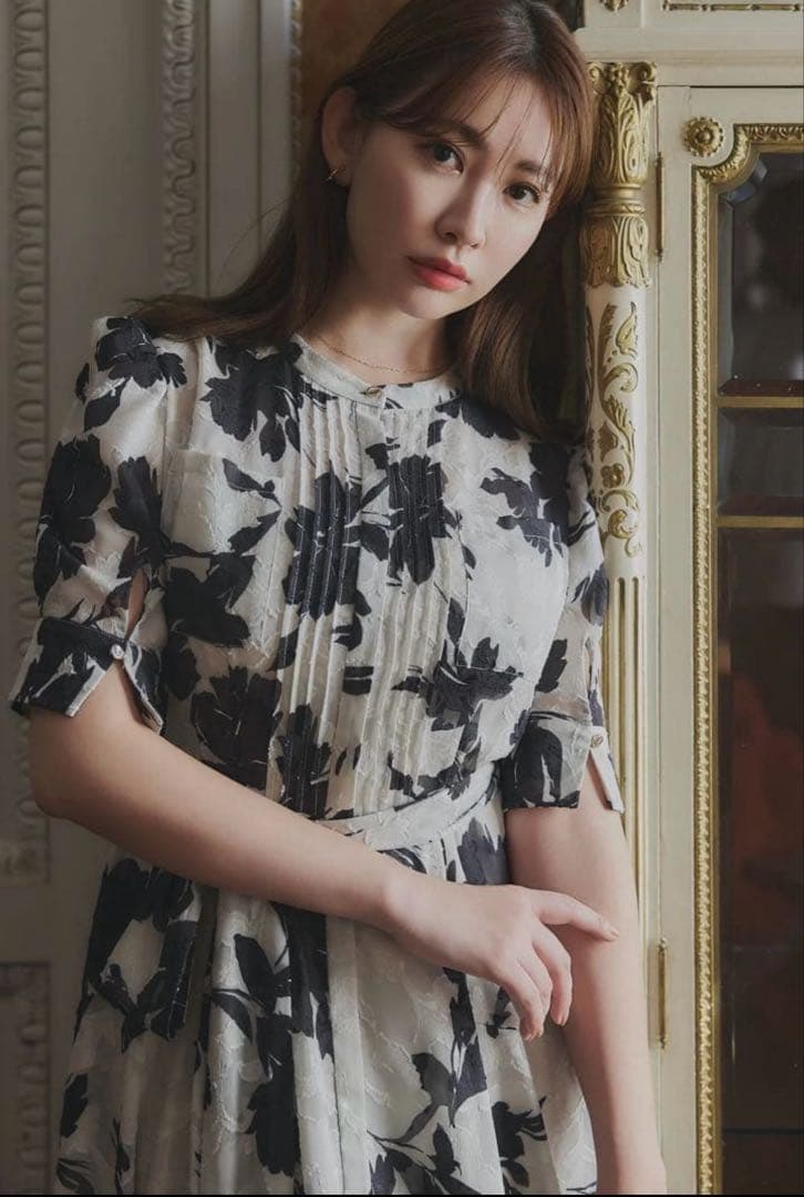 ワンピース Vol.1 Floral Jacquard Dress