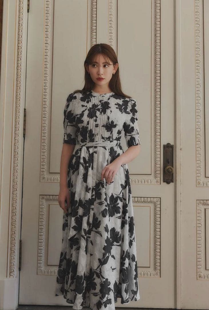 ワンピース Vol.1 Floral Jacquard Dress