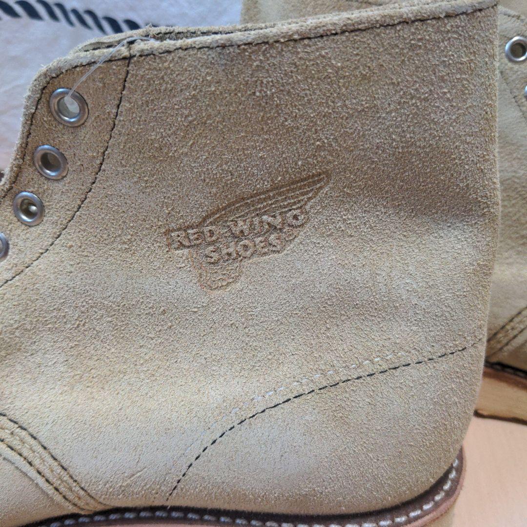 未使用廃盤レッドウィング8167ベージュ スエードプレーントゥUS9E