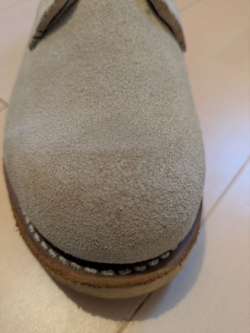 未使用廃盤レッドウィング8167ベージュ スエードプレーントゥUS9E