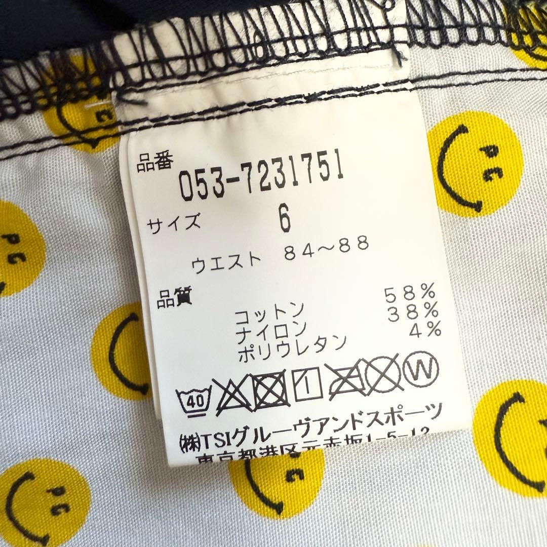 パーリーゲイツ ニコちゃん スマイル ボタン PGロゴ ネイビー 薄手 メンズ6