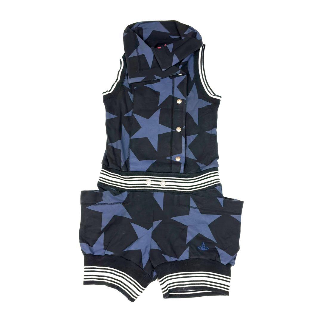vivienne westwood 星柄サロペット サイズ2【古着】 [O2]