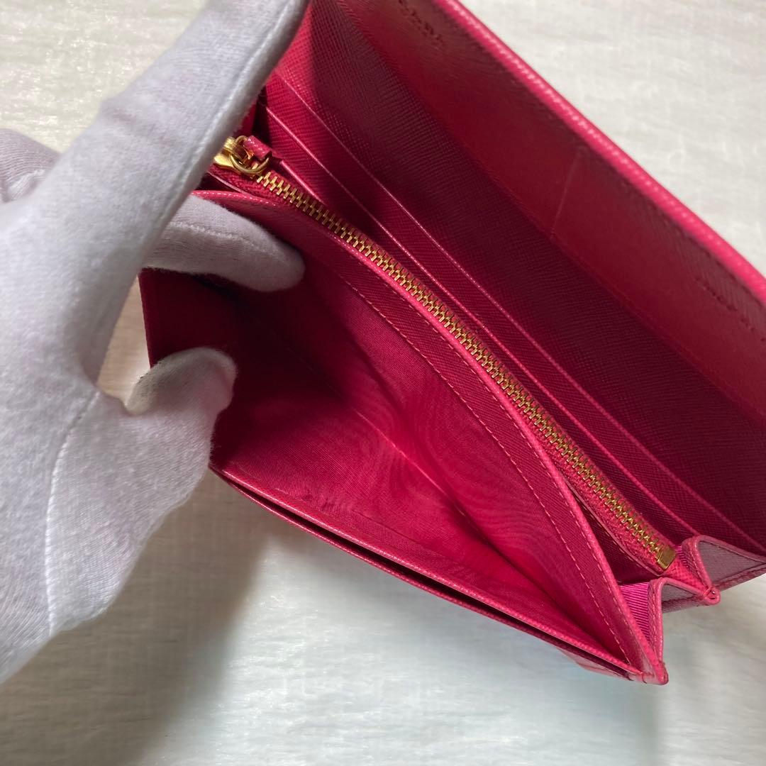 ラストセール　美品　PRADA プラダ　長財布　ロングウォレット　サフィアーノ
