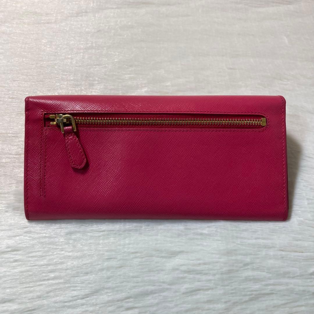 ラストセール　美品　PRADA プラダ　長財布　ロングウォレット　サフィアーノ