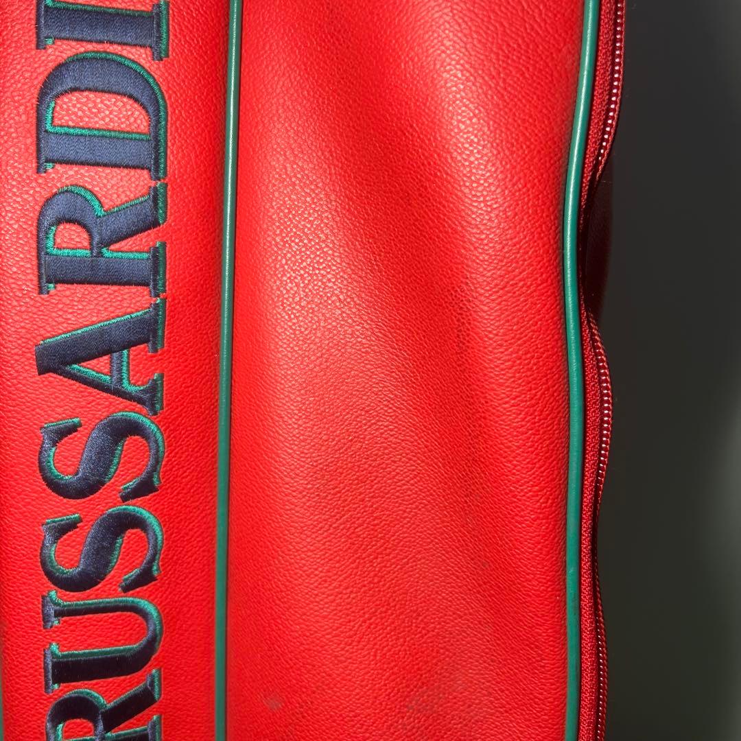 M0 TRUSSARDI トラサルディ　ゴルフバッグ　赤色