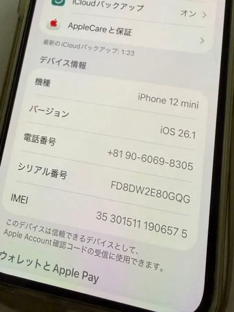 スマートフォン本体 iPhone 12 mini