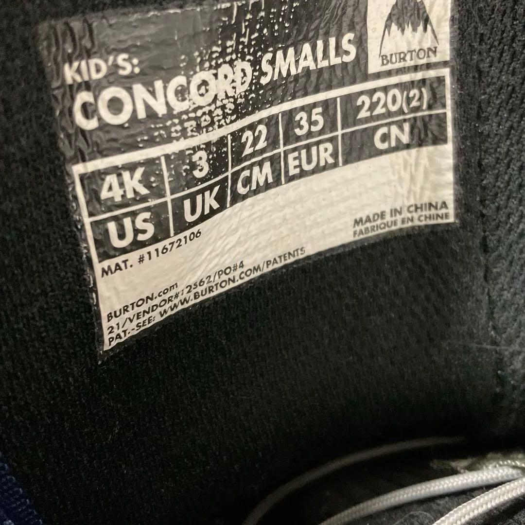 Burton スノーボードブーツ 子ども用 青/黒 サイズ22.0