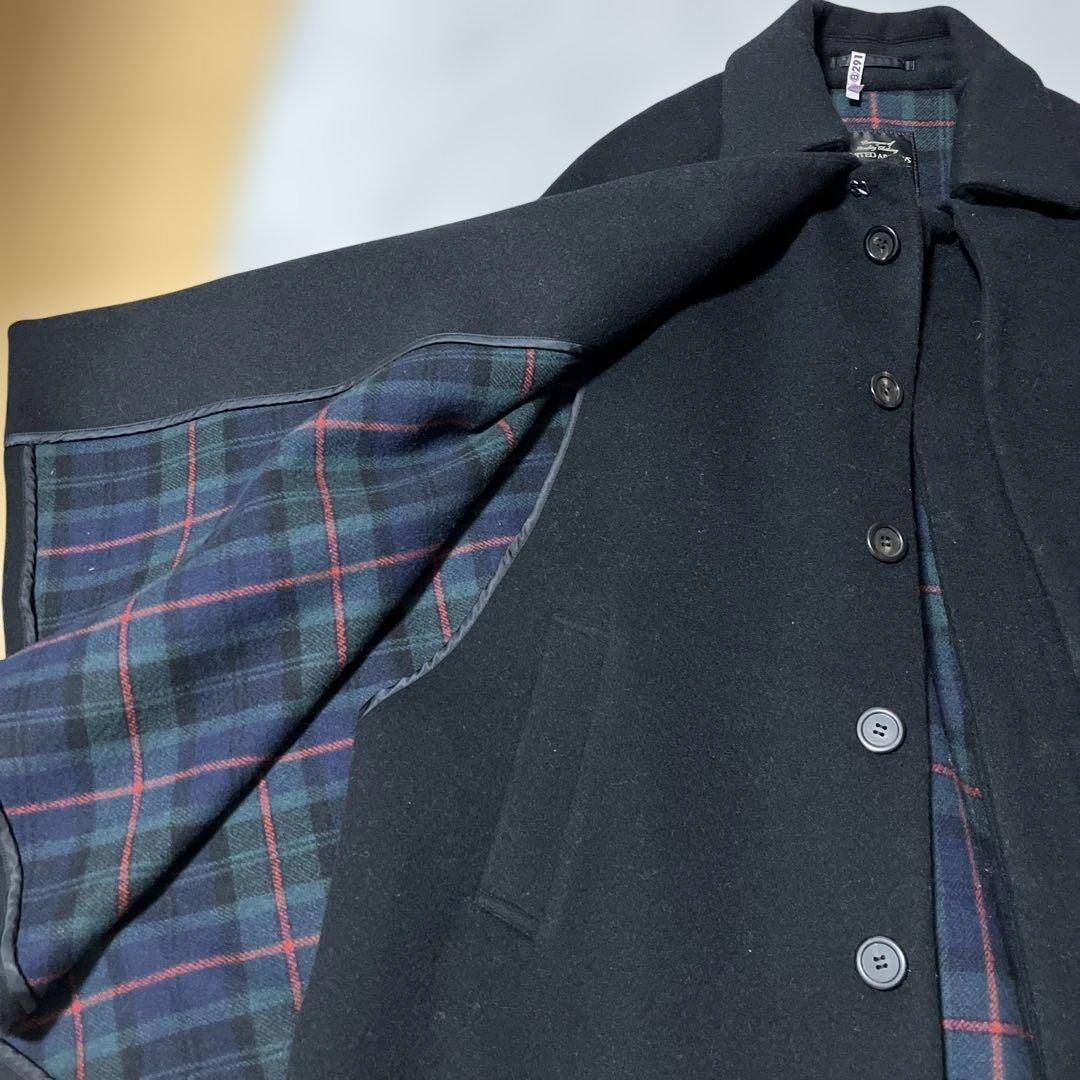 UNITED ARROWS ブラック ケープコート　ポンチョ　マント