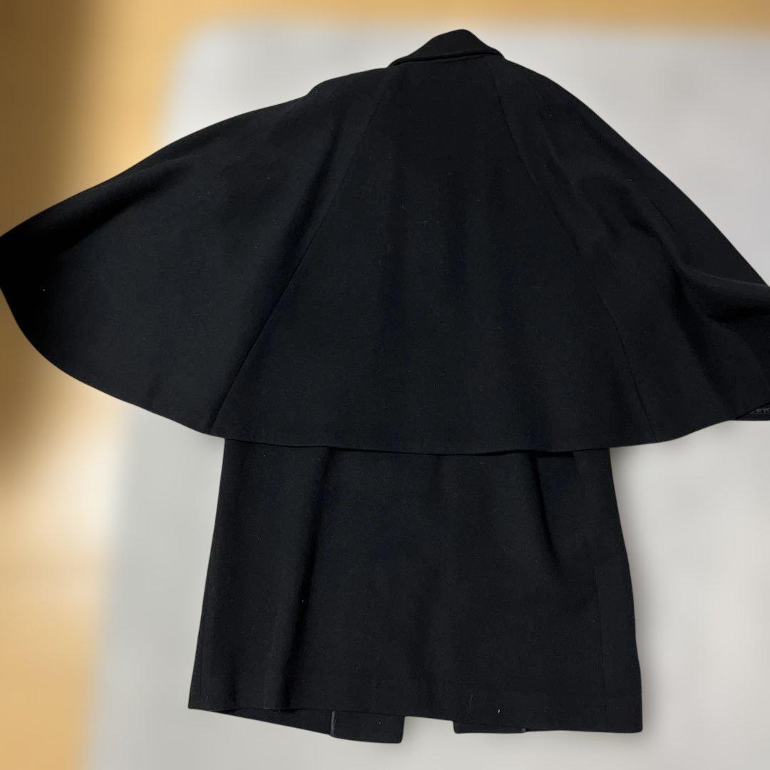 UNITED ARROWS ブラック ケープコート　ポンチョ　マント