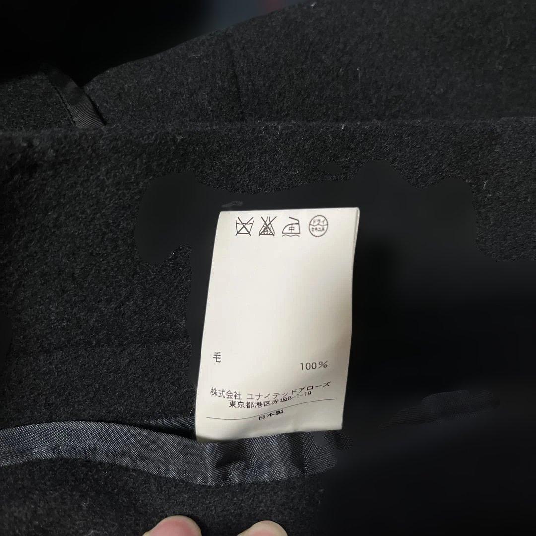 UNITED ARROWS ブラック ケープコート　ポンチョ　マント