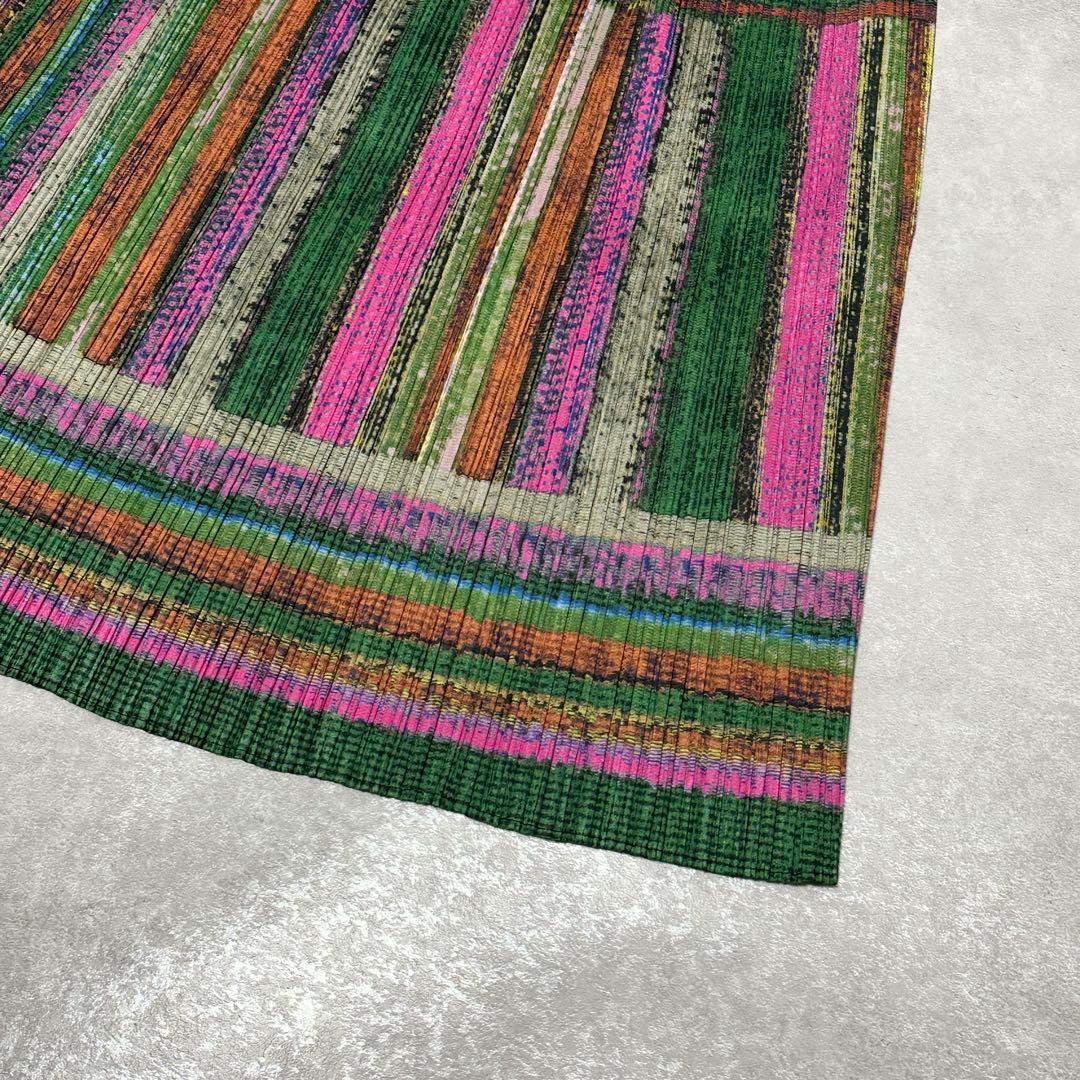 ISSEY MIYAKE PLATS PLEASE マルチカラースカート 5