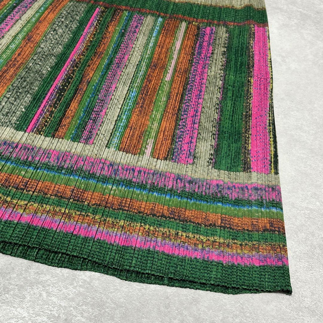 ISSEY MIYAKE PLATS PLEASE マルチカラースカート 5