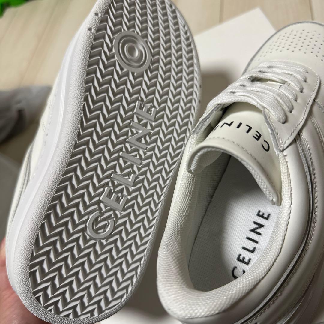 セリーヌブロックスニーカーウェッジアウトソール36