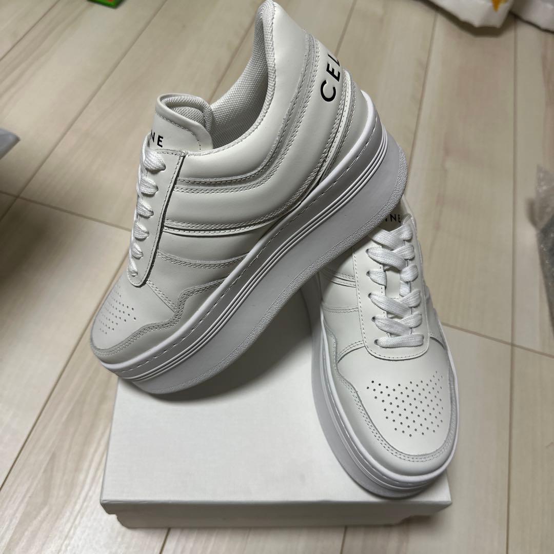 セリーヌブロックスニーカーウェッジアウトソール36