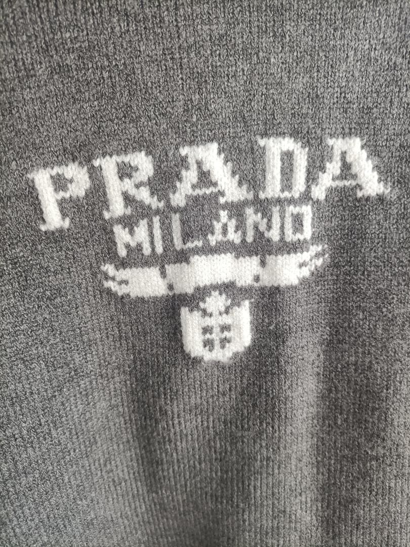 Lサイズ♪プラダ メンズニット PRADA 長袖セーター グレー