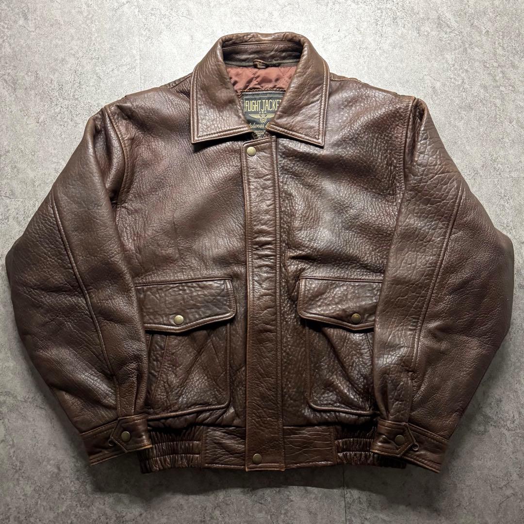 【90s vintage】フライトジャケット　G-1 A-2 シープスキン　短丈