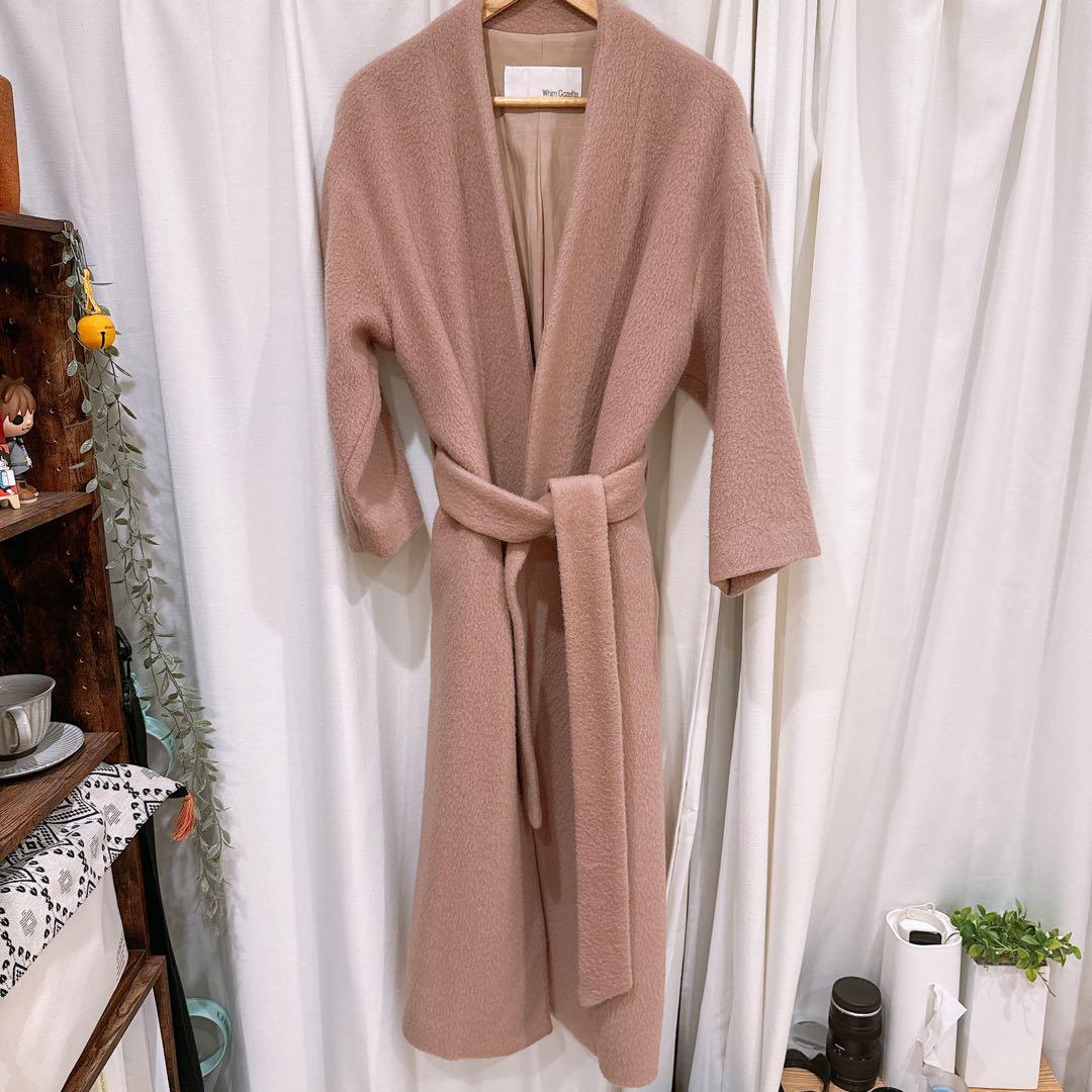 【美品】ウィムガゼット モヘアシャギー ロングガウンコート 大草直子さん監修