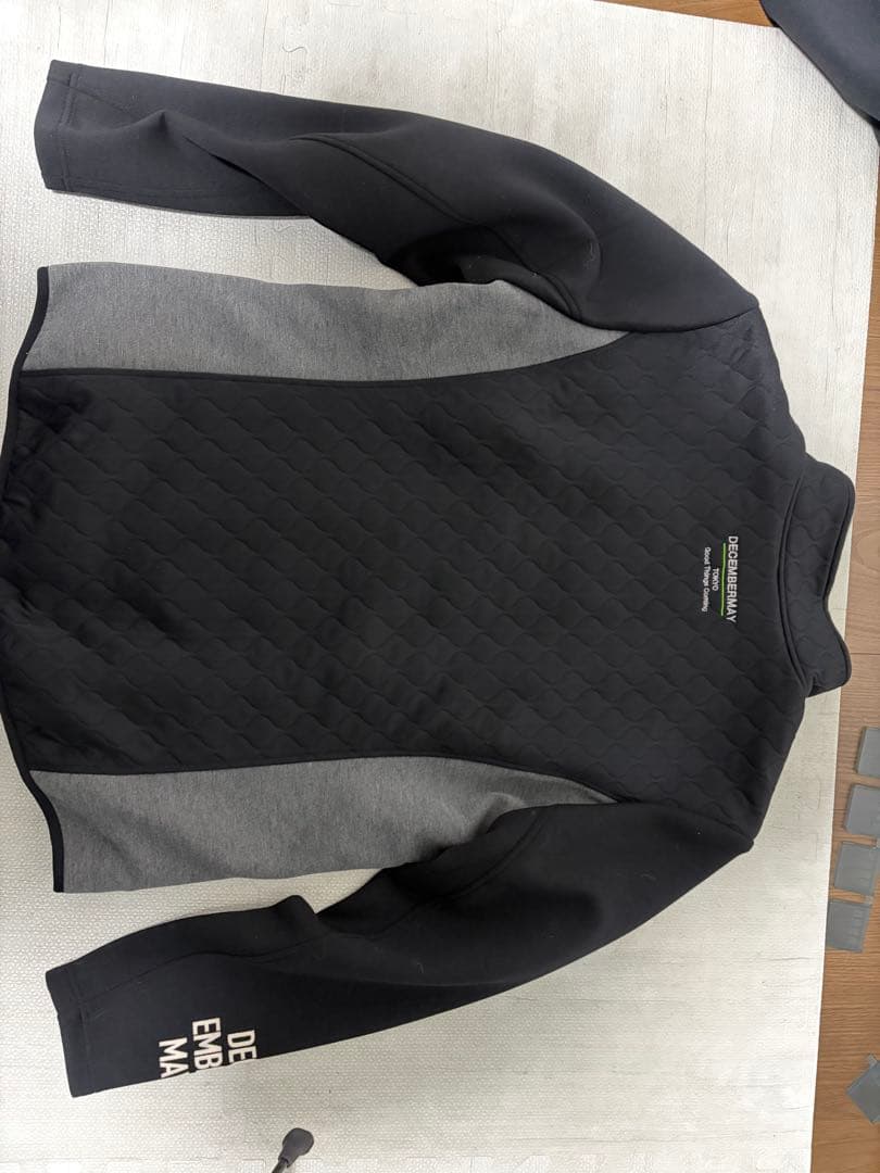 ディセンバーメイ　ー部裏起毛キルティングゴルフジャケット　レディースサイズXL