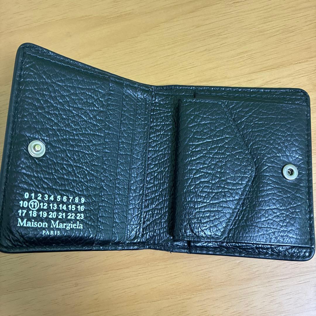 マルジェラ　4ステッチ　二つ折り　ミニウォレット　財布