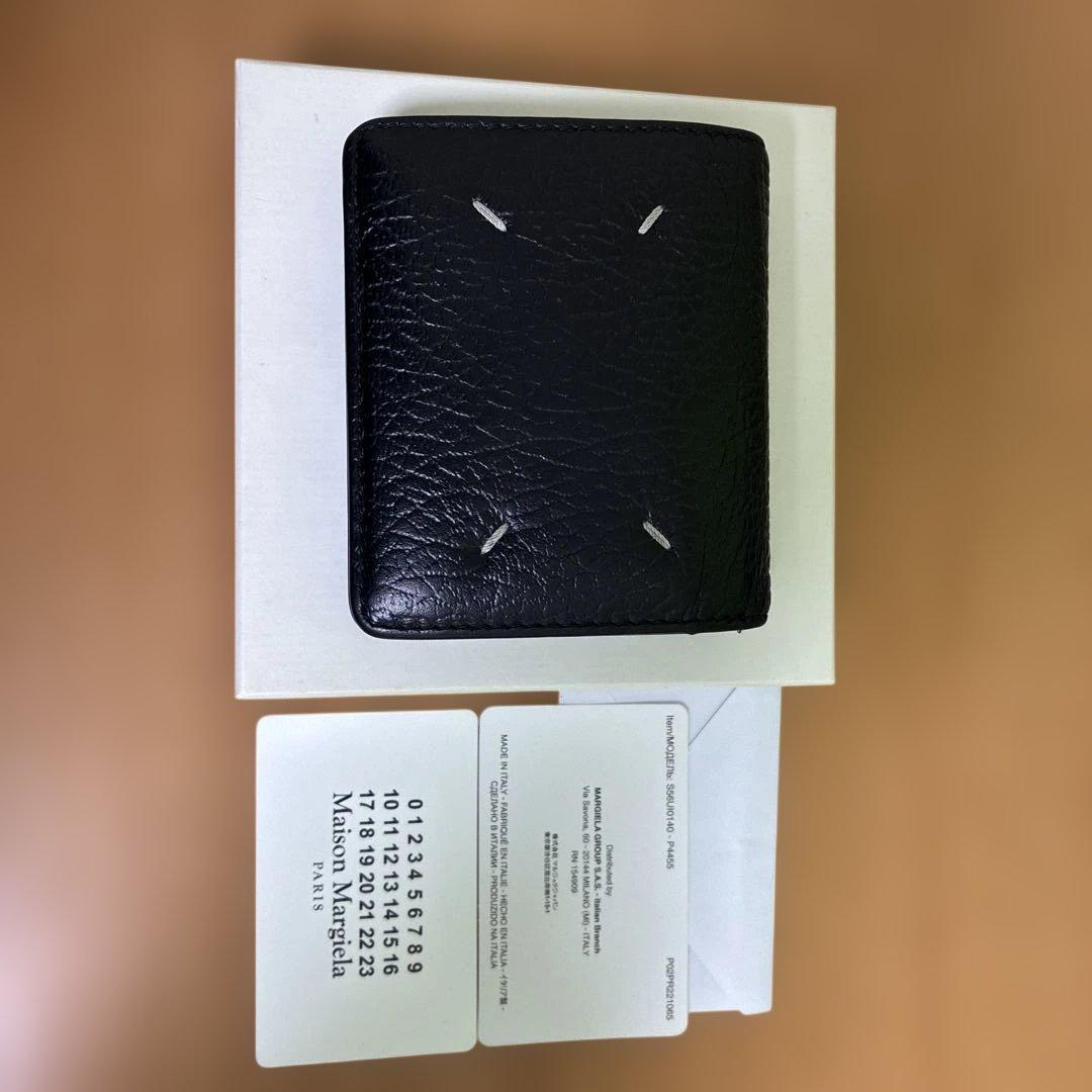 マルジェラ　4ステッチ　二つ折り　ミニウォレット　財布