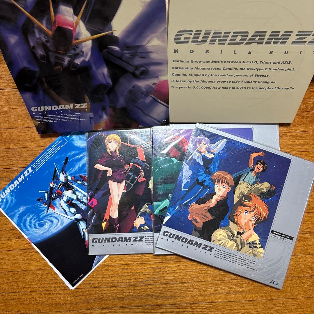 ガンダムZZ レーザーディスク メモリアルディスクTYPE-1、2 セット売り