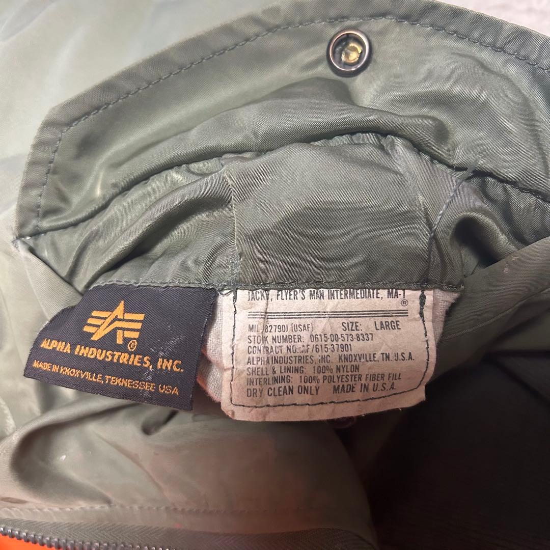 アルファインダストリーズ usa製 MA-1 フライトジャケットLサイズ