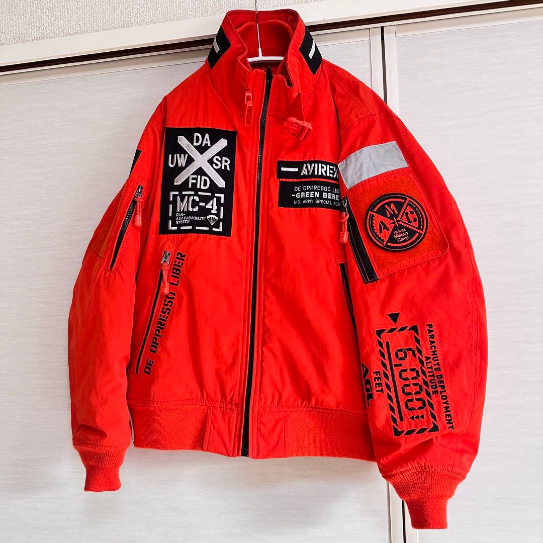 希少 M アヴィレックス MA-1 フライトジャケット サーモライト ワッペン