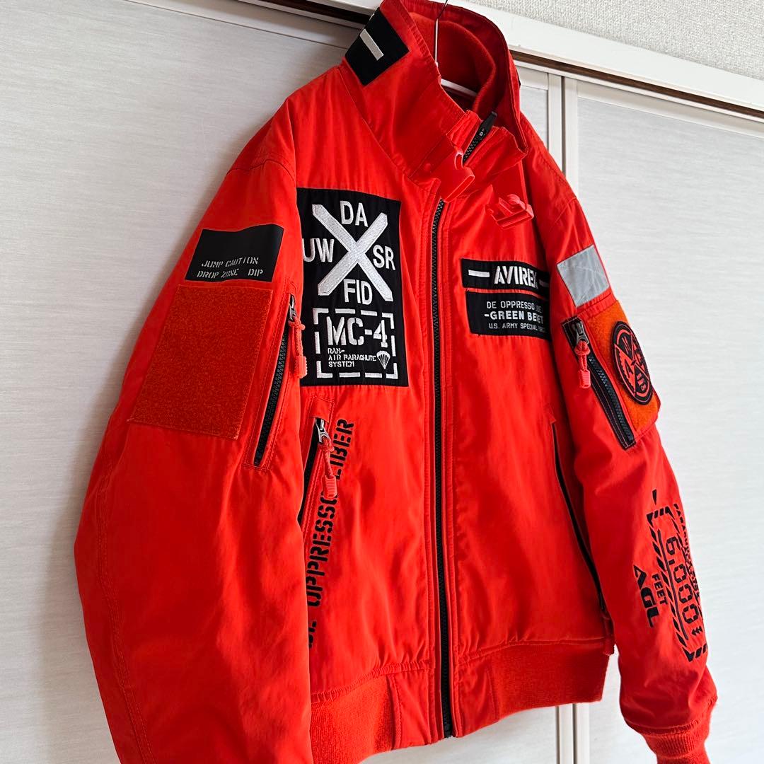 希少 M アヴィレックス MA-1 フライトジャケット サーモライト ワッペン