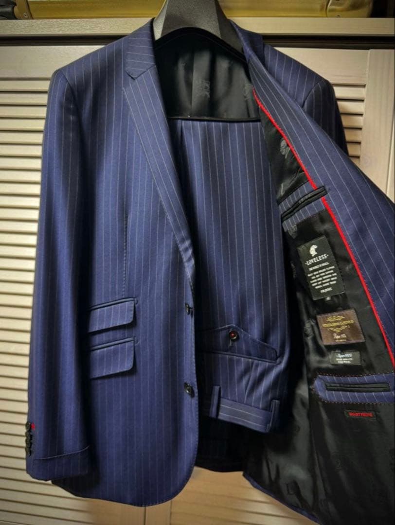 五輪開幕キャンペーン【未使用 新品】ラブレス スーツ［イタリア カノニコ生地］