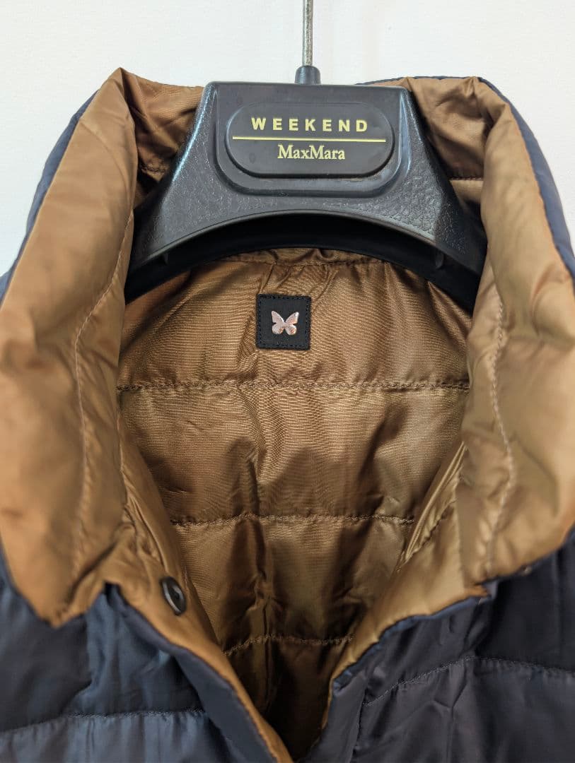 新品未使　マックスマーラ　リバーシブル ダウンジレ 40 薄手 安心鑑定可