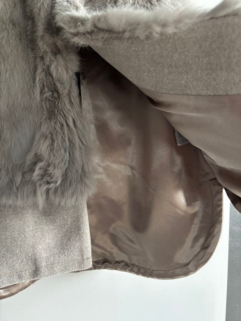 新品！ Eimee Law ファーメルトンベストジレ ラビットファーベスト