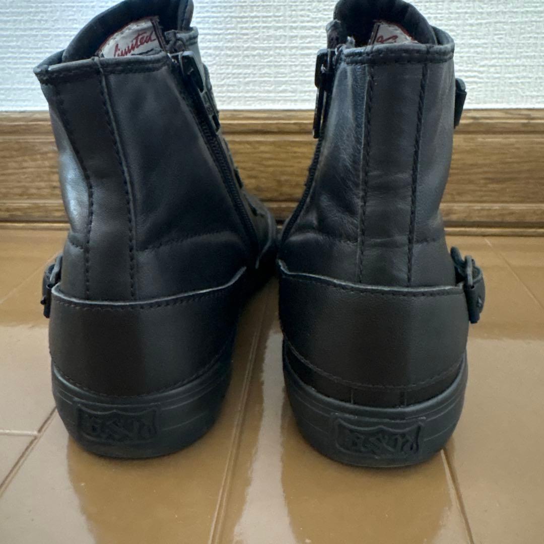 ASH ベルト　レザー　スニーカー　ブラック　36 23cm