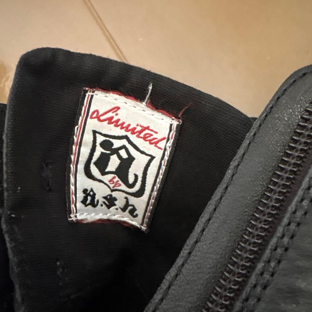 ASH ベルト　レザー　スニーカー　ブラック　36 23cm