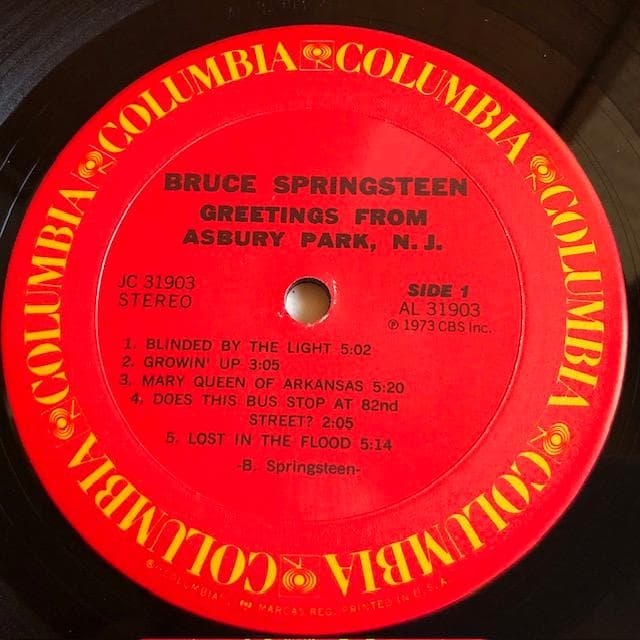 スプリングスティーン アズベリー・パークからの挨拶 LPレコード d739y78