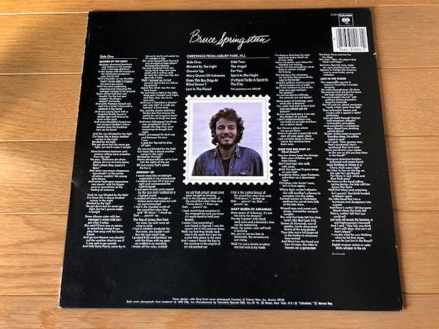 スプリングスティーン アズベリー・パークからの挨拶 LPレコード d739y78