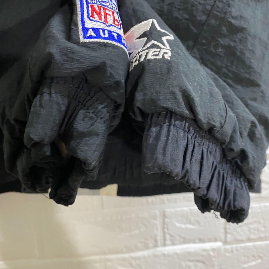 NFL レイダース　90sバックロゴ　中綿ナイロンスタジャン