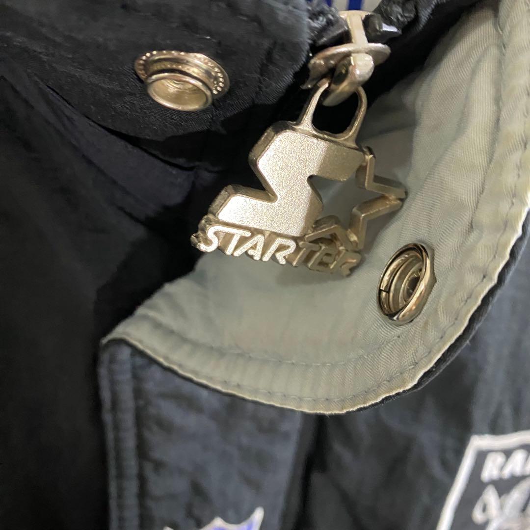 NFL レイダース　90sバックロゴ　中綿ナイロンスタジャン