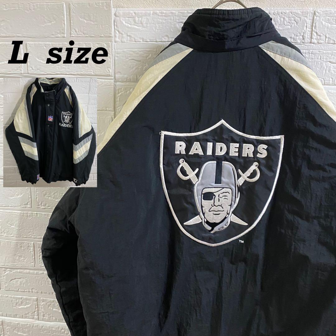 NFL レイダース　90sバックロゴ　中綿ナイロンスタジャン