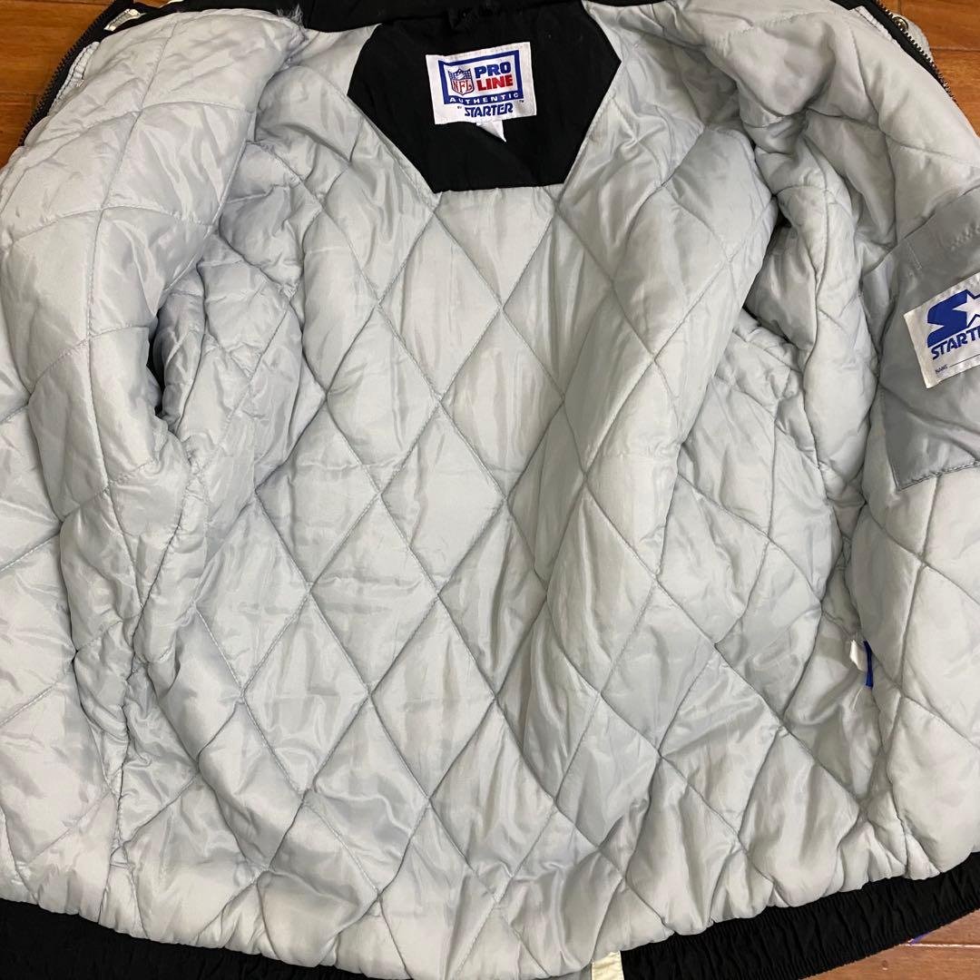 NFL レイダース　90sバックロゴ　中綿ナイロンスタジャン