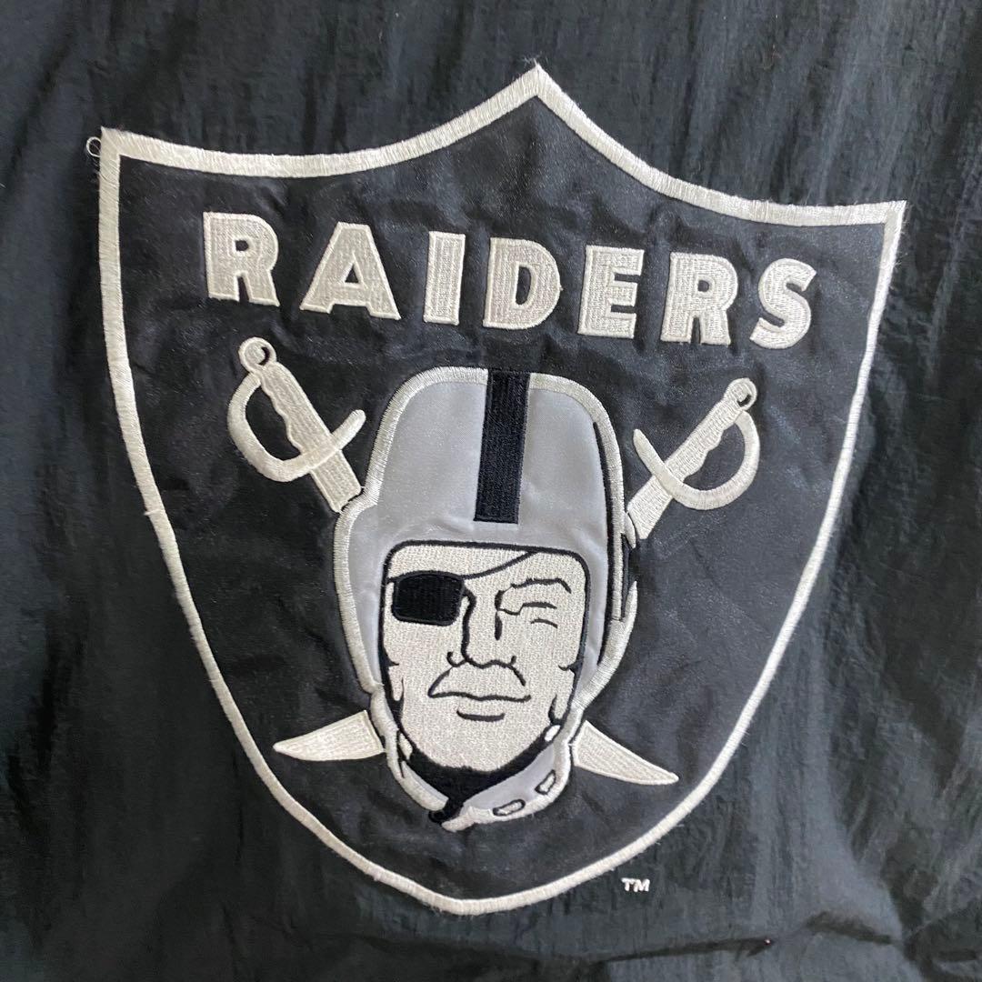 NFL レイダース　90sバックロゴ　中綿ナイロンスタジャン